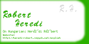 robert heredi business card